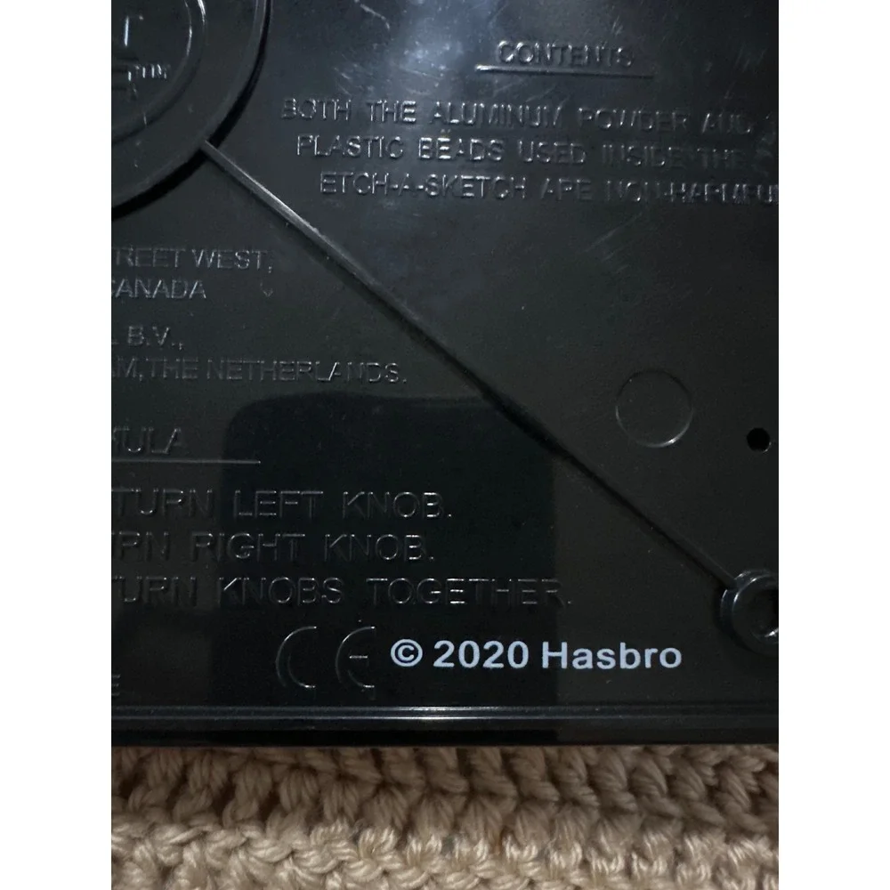 Etch A Sketch 60th Anniversary Monopoly Edition Drawing Toy 2020 Hasbro White